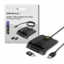 Qoltec 50632 Intelligentne Smart ID kiipkaardilugeja SCR-0632 | USB tüüp C