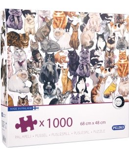 Peliko Cats puzzle, 1000 pieces