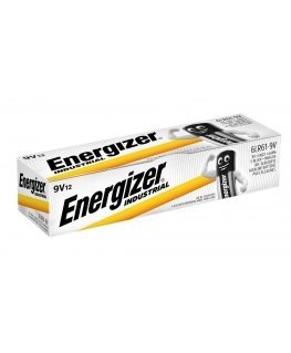 ENERGIZER INDUSTRIAL PRO 6LR61 9V BATTERIES 12 PCS