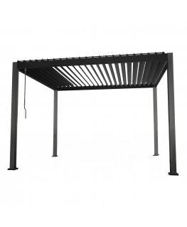 Gazebo MIRADOR 3x3xH2.5 m, dark gray