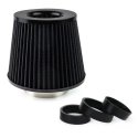 Amio Conical black air filter + 3 adapters
