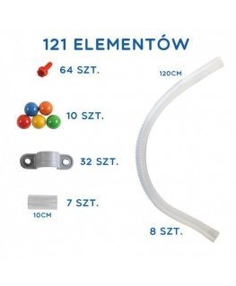 MASTERKIDZ System Rur Do Tablicy STEM 121 elementów