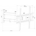 Cabletech Wall bracket adjustable TV 37-70" (max. 50kg)