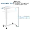 Height-adjustable table Up Up Forseti White