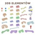 Track construction kit for balls for STEM board 209 pcs Masterkidz