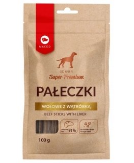 MACED Przysmak pałeczki wołowe z wątróbką 100g