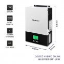 Qoltec 53876 Hybrid Solar Inverter Off-Grid 2,4KW | 80A | MPPT | Sinus