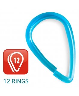 Shower curtain hooks Tatkraft Fioretto (12 pcs)