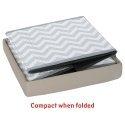 Tatkraft FORT Chevron Ottoman Storage Stool 33X33X33cm ECO Material