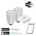 Smart radiator valve set + hub (Zigbee+Wi-Fi)