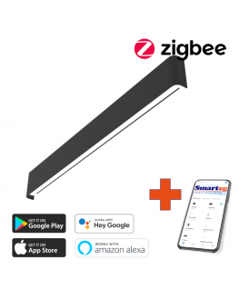 Wall lamp 76 cm 40w black Zigbee