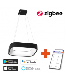 Smart celling lamp 45cm 36W black Zigbee
