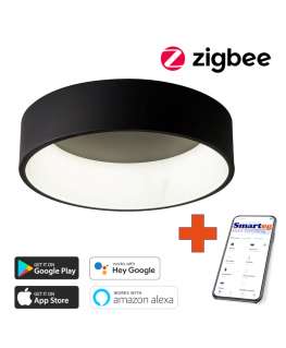 Smart celling lamp 60cm 39W black Zigbee
