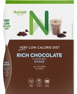 Nutrilett VLCD Rich Chocolate Shake -ateriankorvikepirtelö, 35 g, 10-PACK