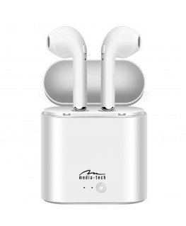 Media tech MT3589W headphones (Bluetooth in-ear with integrated microphone black)