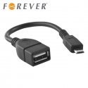 Forever Universal OTG Adapter Micro USB to USB Connection Black