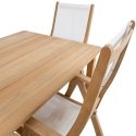 Dining set MALDIVE table, 6 foldable chairs