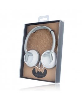 Forever CM-400 Mustache Universālas Austiņas ar Mikrofonu Baltas + Somiņa