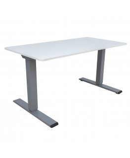 Desk ERGO OPTIMAL with 2 motors 160x80cm, greyish white