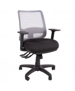 Рабочий стул SAGA черный / серый