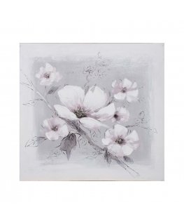 Eļļas glezna 60x60cm, balti ziedi