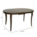 Dining table JOY 145/178x90xH74cm