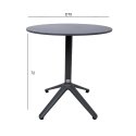 Table BEIDA D70xH72cm, brown