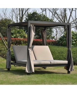 Лежальня MOROCCO, коричневый/бежевый