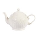 Teapot SOFIA, 600ml, D13xH14cm, white