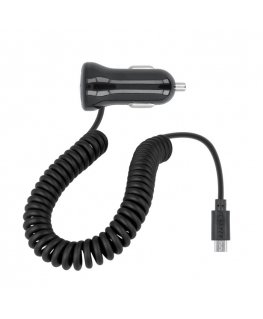 Forever M-01 Car charger whit micro USB cable and LED indicator / 1,5m Black