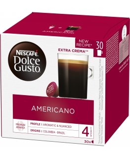 Dolce Gusto Americano coffee capsule, 30 pcs. 300 g