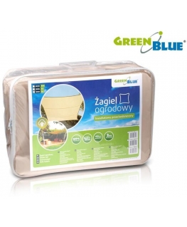 Mattress GreenBlue Garden sail shade UV polyester 4m square GreenBlue GB504 cream hydrophobic surface - GB504