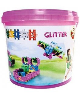 Clics toys Clics Klocki - 8 in 1 Bucket - Glitter CB-180