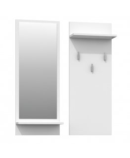 Topeshop RIVA WIESZAK BIEL riidepuu Valge