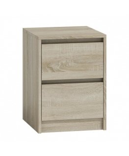 Topeshop K2 SONOMA nightstand/bedside table 2 drawer(s) Oak