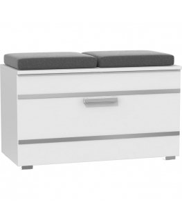 Topeshop OPAL SZAFKA BIEL batų dėžė Uždaras Balta