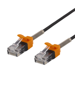 Deltaco GAMING CAT6 U/UTP -verkkokaapeli, 10 m, musta