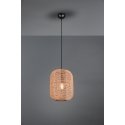 Trio Runa pendant lamp 35 cm, E27, matt black/sisal