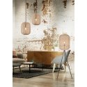 Trio Runa pendant lamp 35 cm, E27, matt black/sisal