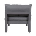 Modular sofa FLUFFY armless section, grey