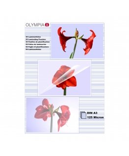 Olympia 1x50 DIN A3 125 micron laminointitasku 50 kpl