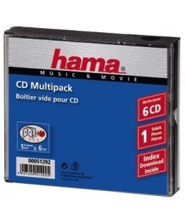Hama CD-Multipack 6 6 discs Transparent