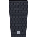 Prosperplast Pot with insert Rato Square DRTS265 anthracite