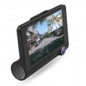 RoGer 3in1 Car video recorder with integrated front / rear / inside camera / Full HD / 170 degree view