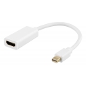 Deltaco DP-HDMI46 video cable adapter 0.2 m Mini DisplayPort HDMI Type A (Standard) White Deltaco DP-HDMI46 video cable adapter 0.2 m Mini DisplayPort HDMI Type A (Standard) White