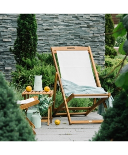 Deck chair FINLAY white