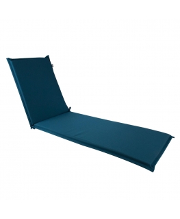 Blue Deck chair pad SUMMER 55x190xH5cm, dark mėlynas