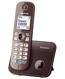 Panasonic KX-TG6811GA telephone DECT telephone Caller ID Brown