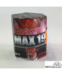 MegaFireworks MAX 19-5 Rukola Salūta efekts