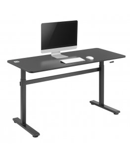 Rašomasis stalas Ergo Office ER-401, reguliuojamas aukštis, juodas